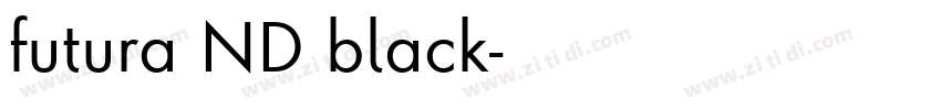 futura ND black字体转换